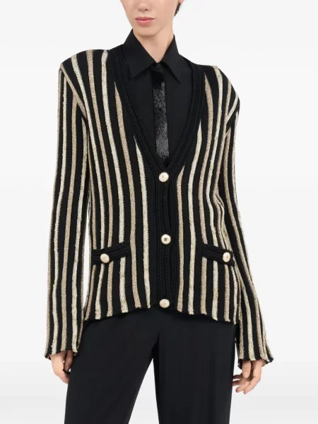 Cardigan Roberto Cavalli cu dungi negru