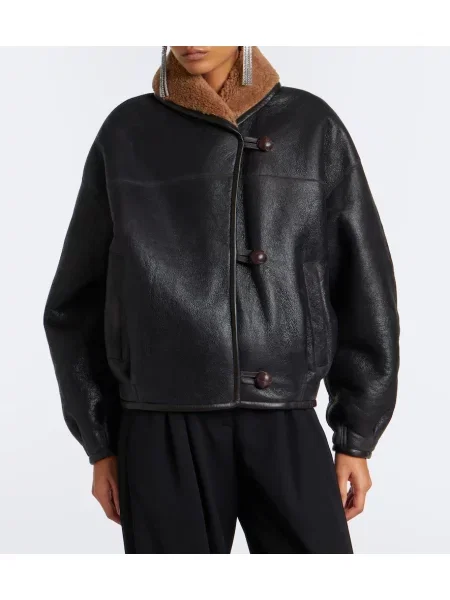 Geanta de piele Isabel Marant maro