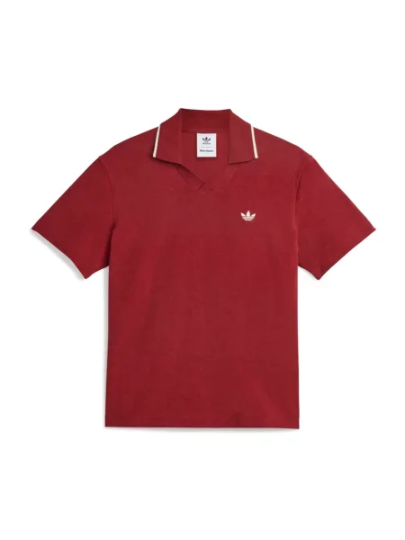 Koszulka polo Adidas frotte czerwona