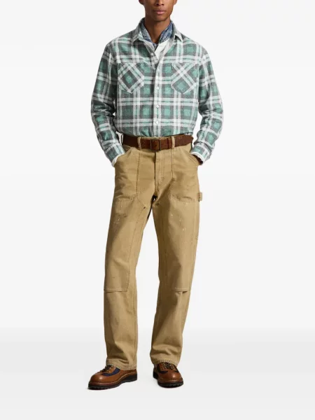 Τρέξιμο polo Polo Ralph Lauren υφαίνω διαγωνίως κλασικό πράσινο