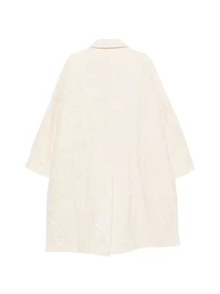 Palton Casey Casey cu model floral din jacard