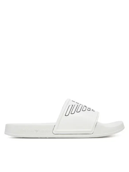Pantofle Emporio Armani bílé