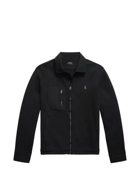 Matlasat tricou polo Polo Ralph Lauren cu decolteu rotund cu autograf roșu