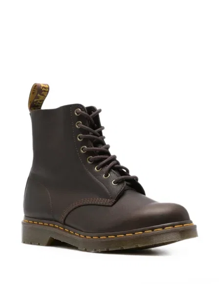 Μποτάκια Dr. Martens με κορδόνια με δαντέλα καφέ