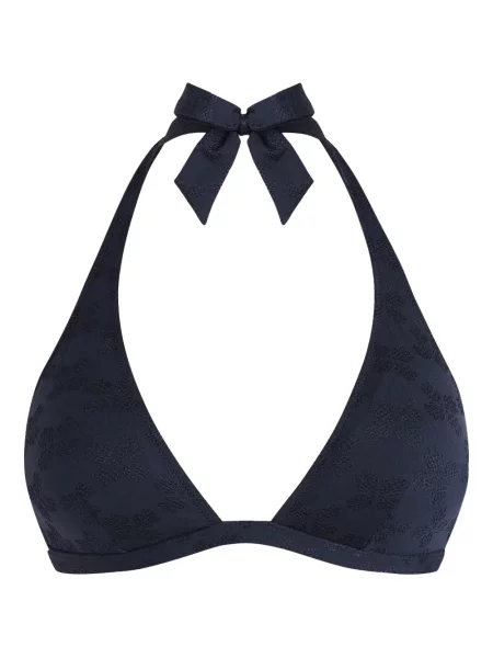 Bikini Vilebrequin cu gât halter albastru