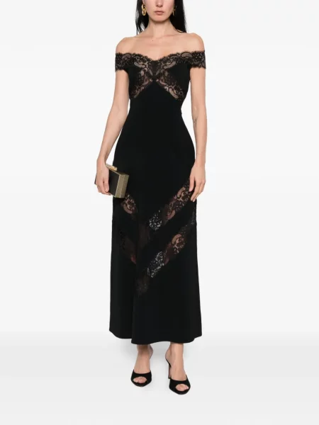 Rochie Elie Saab cu volane de costum gri