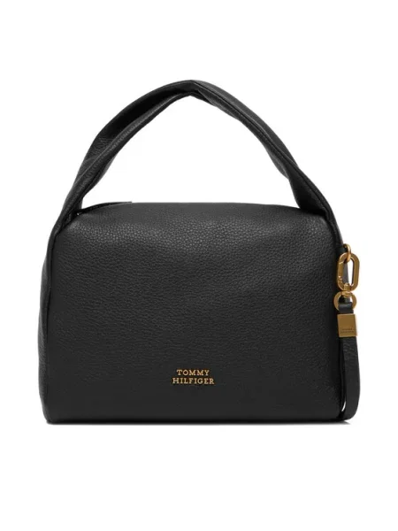 Tommy Hilfiger Дамска чанта City Leather Mini Bag черен