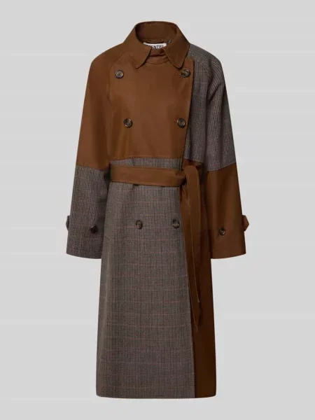 Płaszcz o luźnym kroju z mieszanki wełny model KAGU' Essentiel Antwerp