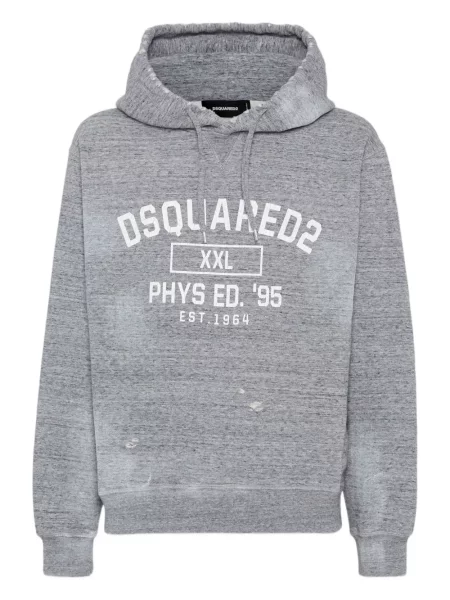 Hanorac cu glugă Dsquared2 cu imagine gri