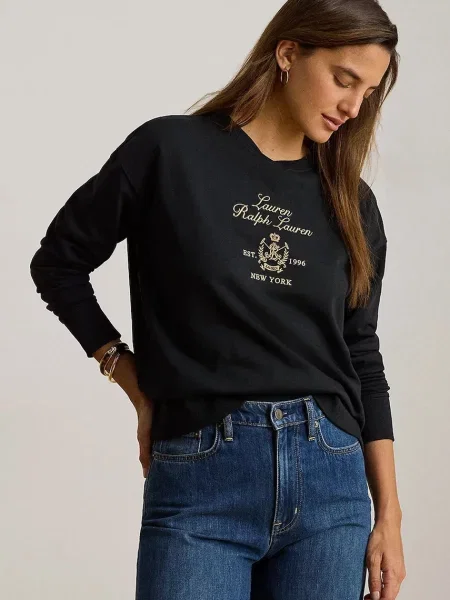 Lauren Ralph Lauren hanorac pentru femei cu negru