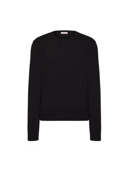 Sweter Valentino Garavani wełniany czarny