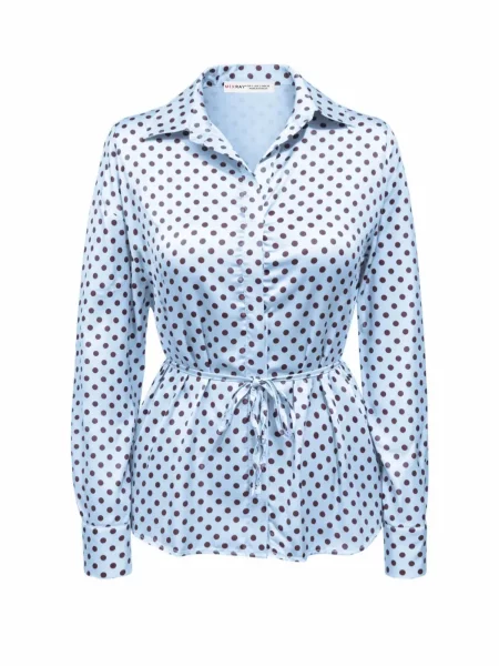 MixRay Bluza svetlo modra črna