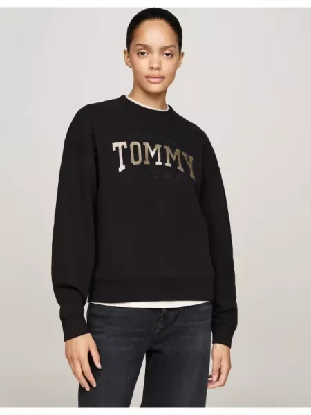 Tommy Jeans Hanorac negru