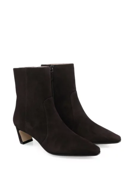 Cizme scurte Stuart Weitzman din piele de căprioară maro