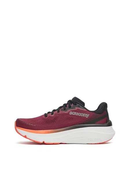 Синтетический кроссовки для бега Saucony для бега бордовые