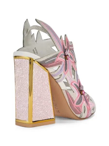 Sandale Kat Maconie cu model floral alb