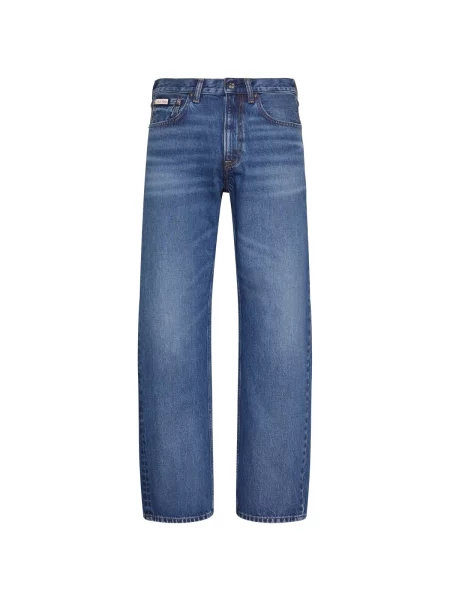 Blugi drepți Calvin Klein Jeans albastru