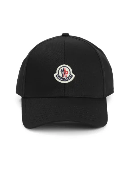 Czapka z daszkiem Moncler czarna