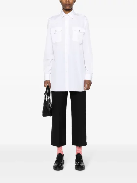 Cămașă Prada de cristal alb