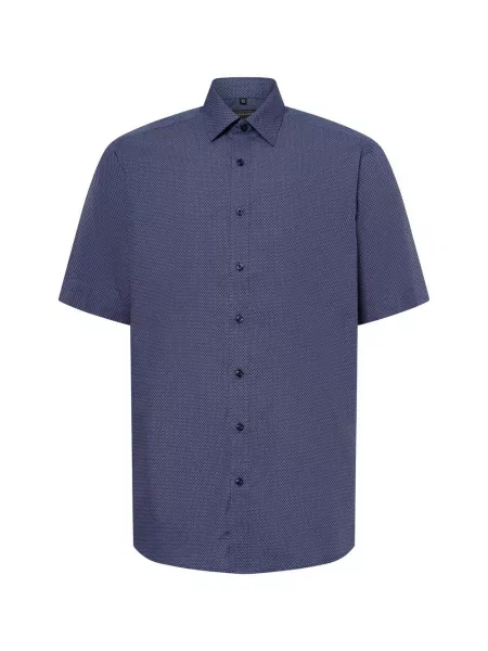 Finshley & Harding koszula biznesowa Easy Care Mężczyźni Modern Fit niebieski|biały|wielokolorowy wzorzysty 38 biała