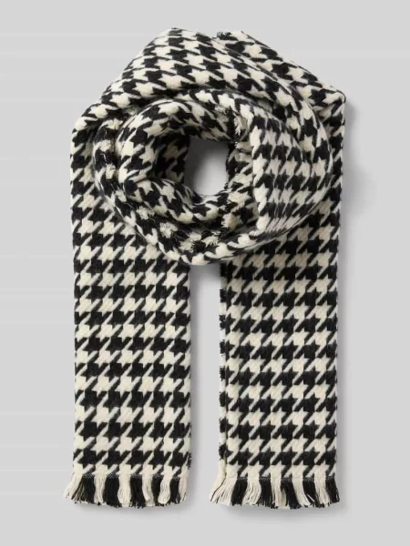 Szal z frędzlami model ‘IAVANJAA’ Ichi czarna