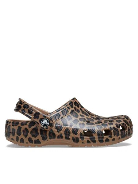 Šľapky Crocs Classic Animal Clog T hnedá