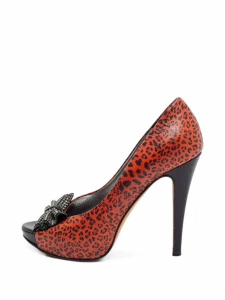 Hanorac cu glugă Gina cu imagine cu model leopard portocaliu