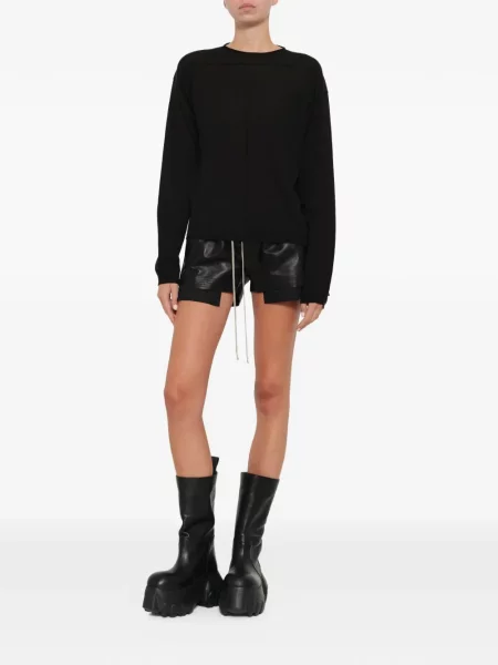 Pulover Rick Owens cu decolteu rotund negru