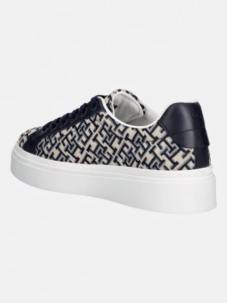 Tommy Hilfiger TH CHIC PLATFORM MONOGRAM sneakersy beżowe