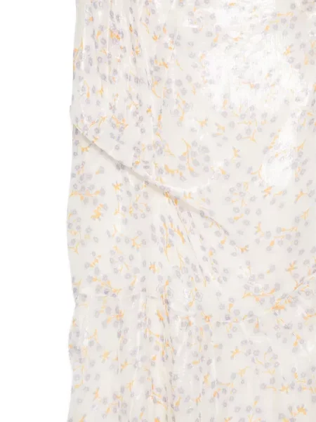 Rochie Plan C cu model floral de costum alb