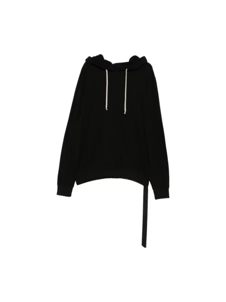 Bluza z kapturem Rick Owens z kapturem czarna