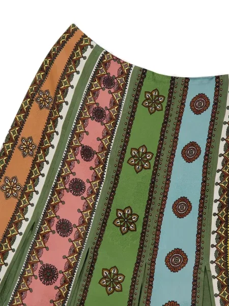 Fustă Alemais cu crăpătură verde