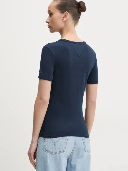 Tričko Tommy Jeans tmavomodrá