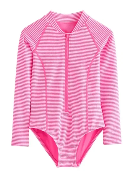 Next Costum de baie întreg roz alb