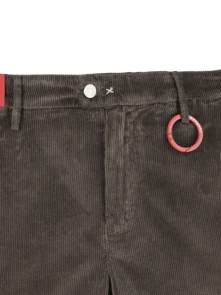 Kalhoty Sartoria Tramarossa na suchý zip hnědé