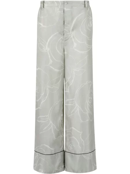 Pantaloni Marni cu imagine verde