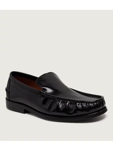 Tommy Hilfiger De piele mocasini Square Toe negru