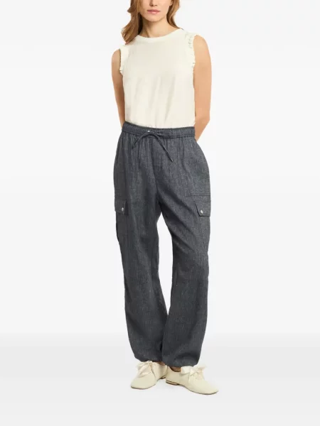 Pantaloni cargo Cinq A Sept cu cordon albastru