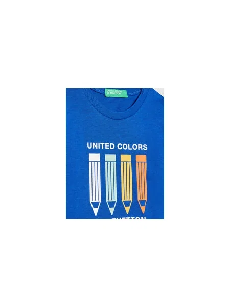 United Colors Of Benetton Póló Regular Fit kék
