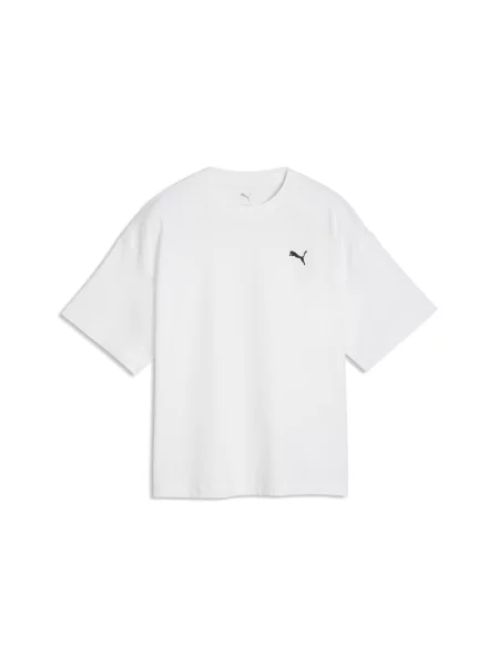 PUMA Młodzieżowa koszulka oversize Essentials Akcesoria biały