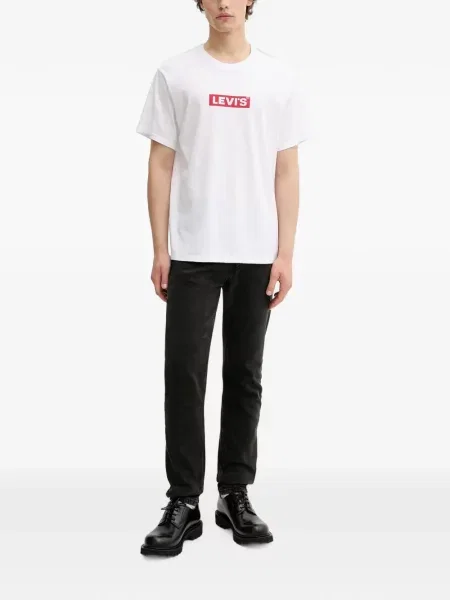Pulover Levi's® cu autograf cu cordon cu 5 buzunare alb