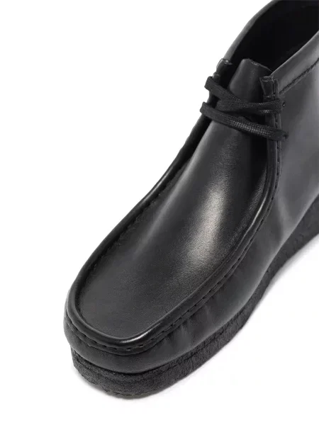 Кожени пустинни ботуши Clarks Originals черно