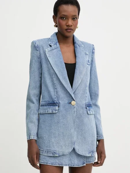 Armani Exchange enoredni suknjič denim modra