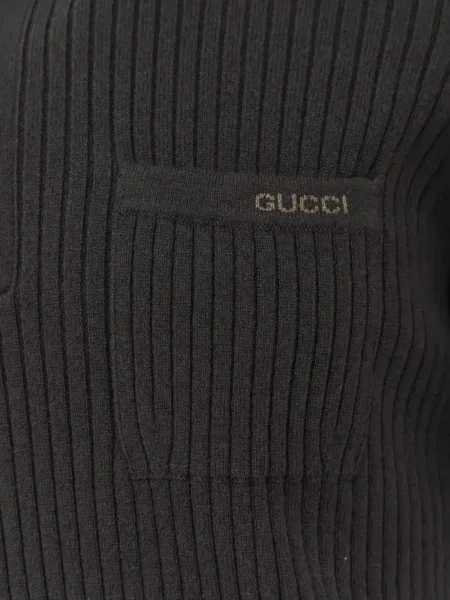 Tricou polo Gucci gri