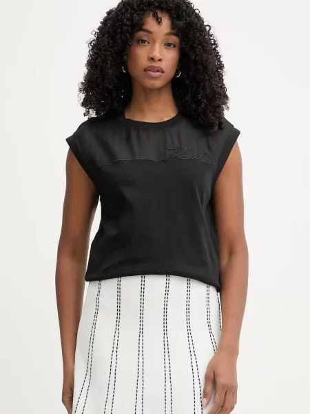 Top Karl Lagerfeld czarny