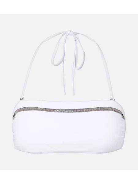 Bikini Brunello Cucinelli alb
