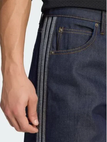 Adidas Jeans hlače Firebird Adicolor Mornarsko modra