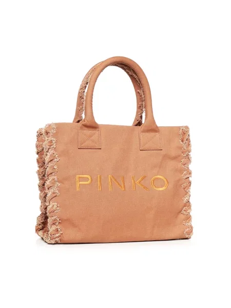 Torba plażowa Pinko brązowa