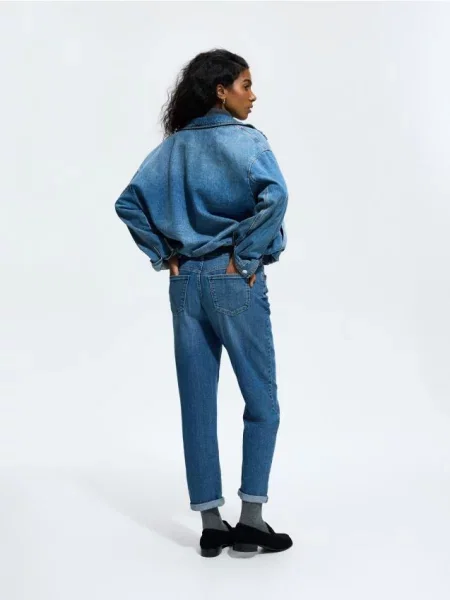 Reserved Джинси relaxed slim синій