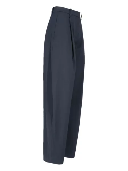 Pantaloni Lvir plisate albastru